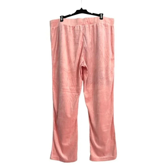 Jane Ashley Women's Plus Size Drawstring Waist Straight Leg Sweatpants - Picture 2 of 5
